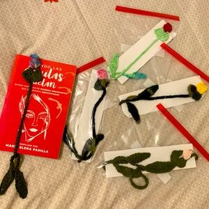 NEW Rose Bookmark Crochet handmade / Marcalibro con flor tejido a mano en croché